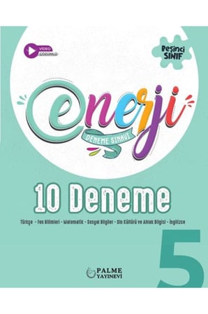 PALME 5.SINIF ENERJİ TÜM DERSLER SORU KİTABI -ENERJİ 10 DENEME