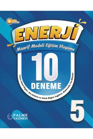 PALME 5.SINIF TÜM DERSLER SORU KİTABI - ENERJİ 10 DENEME -TÜM DERSLER KONU KİTABI