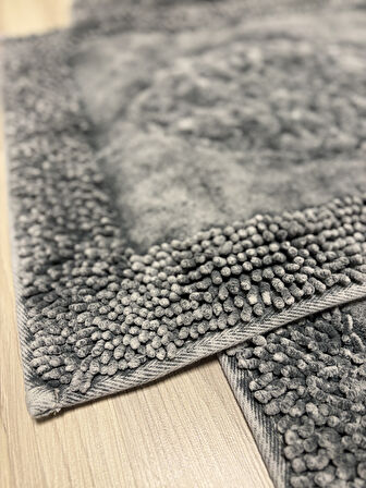 Pamukkent Yumuşacık, Süper Emici 2'li 100% Pamuk Ultra Lüks Banyo Paspası Seti