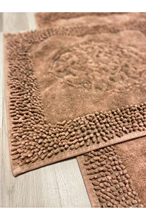 Pamukkent Yumuşacık, Süper Emici 2'li 100% Pamuk Ultra Lüks Banyo Paspası Seti