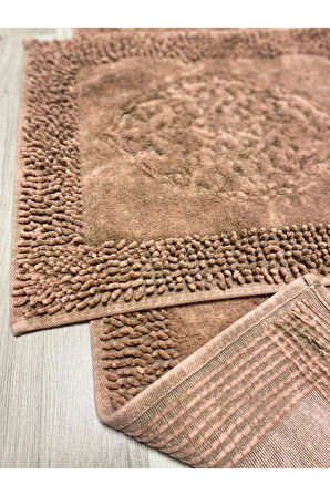 Pamukkent Yumuşacık, Süper Emici 2'li 100% Pamuk Ultra Lüks Banyo Paspası Seti