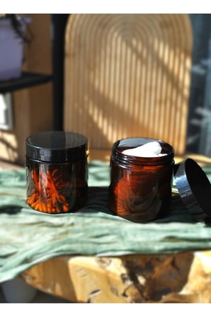 2 Adet Amber Kulak Pamuğu Ve Pamuk Kavanozu Plastik Makyaj Pamuğu Diş İpi Etiketsiz Kavanoz