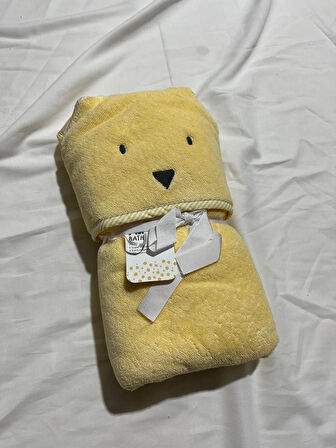 PAMUK BEBEK HAYVAN FİGÜRLÜ BANYO VE PLAJ HAVLUSU