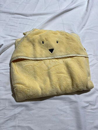 PAMUK BEBEK HAYVAN FİGÜRLÜ BANYO VE PLAJ HAVLUSU