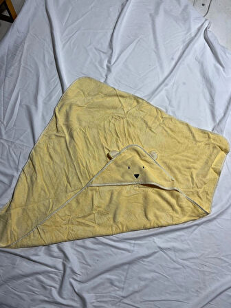 PAMUK BEBEK HAYVAN FİGÜRLÜ BANYO VE PLAJ HAVLUSU