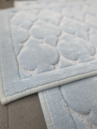 Kapadokya Yumuşacık, Süper Emici 2'li 100% Pamuk Ultra Lüks Banyo Paspası Seti