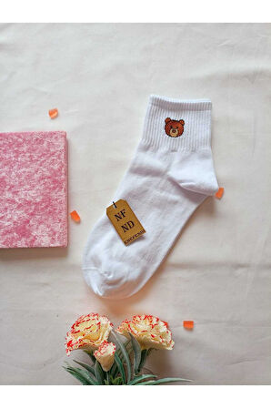 2 ÇİFT DİKİŞSİZ PAMUK ÇORABI SOKET YUMUŞAK KADIN BEYAZ KREM ÇORAP HEDİYE 36-40