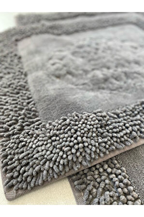 Pamukkent Yumuşacık, Süper Emici 2'li 100% Pamuk Ultra Lüks Banyo Paspası Seti