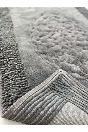 Pamukkent Yumuşacık, Süper Emici 2'li 100% Pamuk Ultra Lüks Banyo Paspası Seti