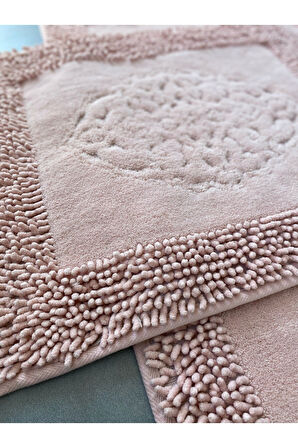 Pamukkent Yumuşacık, Süper Emici 2'li 100% Pamuk Ultra Lüks Banyo Paspası Seti