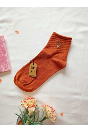 2 ÇİFT DİKİŞSİZ PAMUK ÇORABI SOKET YUMUŞAK KADIN KİREMİT KREM ÇORAP HEDİYE 36-40