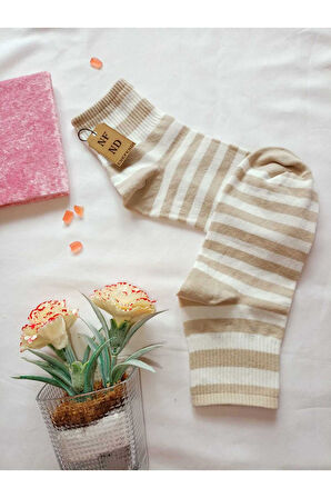 2 ÇİFT DİKİŞSİZ PAMUK ÇORABI SOKET YUMUŞAK KADIN KİREMİT KREM ÇORAP HEDİYE 36-40