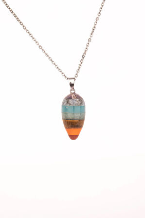 7 Çakra Doğal Taş Enerji Kolye