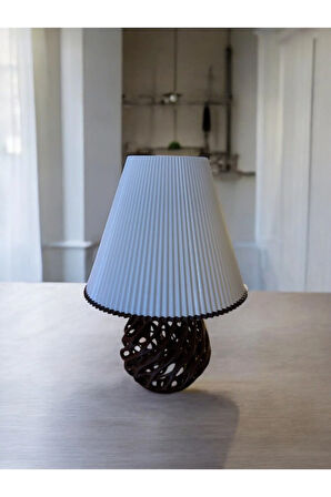 Twıster Model Özel Tasarım Abajur ve Masa Lambası Siyah