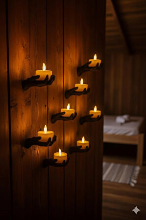 5li El Figür Duvar Mumluk 