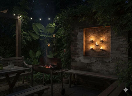 5li El Figür Duvar Mumluk 