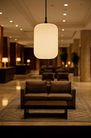 Dekoratif Avize Spiral Serisi Ev Ofis Veranda Mutfak Çap 20 Cm