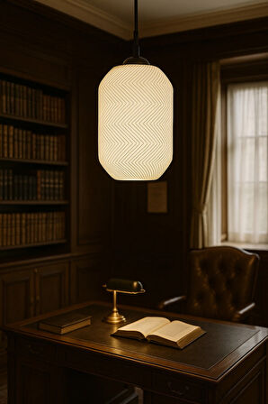 Dekoratif Avize Zikzak Serisi İskandinav Ev Ofis Veranda Mutfak Çap 20 Cm