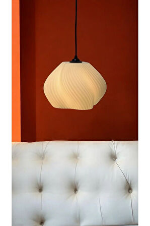 Vintage Dekoratif Bohem Vegan 3d Sarkıt Tekli Avize Oturma Odası Salon Mutfak