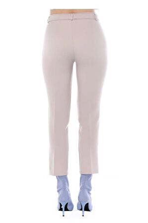 Kuşaklı Taş Bilek Kadın Pantolon
