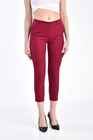 Atlas Bilek Bordo Kadın Pantolon