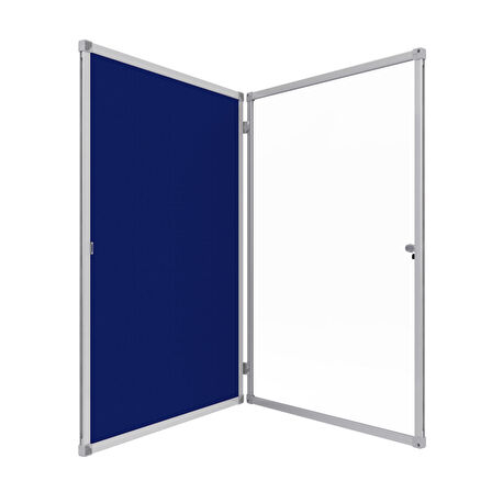 100X100 CM ALÜMİNYUM KİLİTLİ KAPAKLI CAMEKANLI İLAN DUYURU PANO-PAN359
