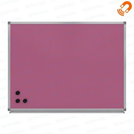 120X240 CM MIKNATIS MANYETİK YÜZEY DUVARA MONTE PEMBE-PAN558P