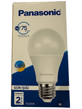 Panasonic 10,5W (75W) 4000K (Günışığı) E27 Duylu Led Ampul (2 Adet)