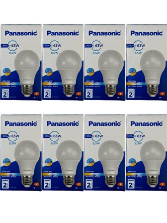 Panasonic 8,5W (63W) 4000K (Günışığı) E27 Duylu Led Ampul (8 Adet)