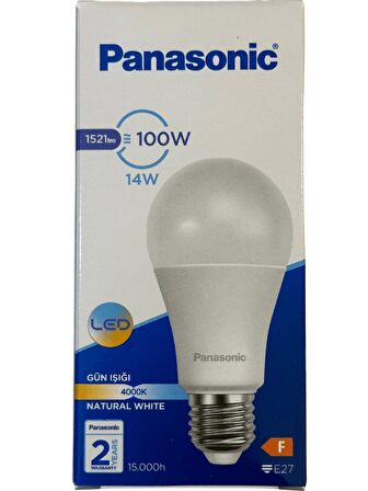 Panasonic 14W (100W) 4000K (Günışığı) E27 Duylu Led Ampul (8 Adet)