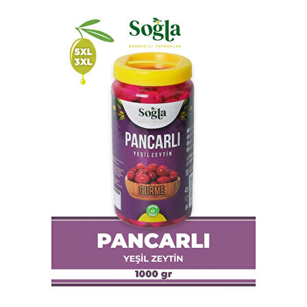 Pancarlı Yeşil Zeytin 1000g