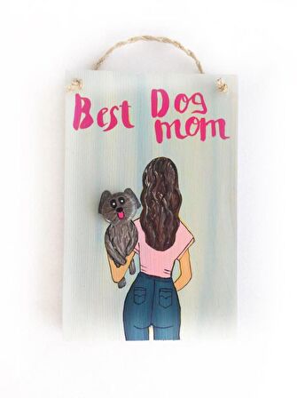 Best Dog Mom Anneler Günü Pano Jeans