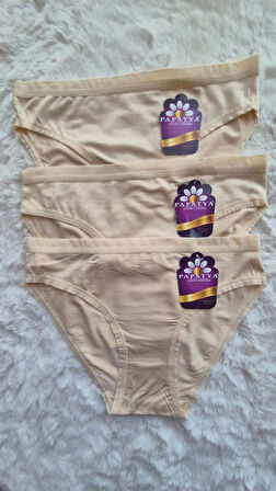 Kadın 3’lü Paket Modal Slip Külot – Yumuşak, Nefes Alabilen Ve Rahat Tasarım ( Papatya )