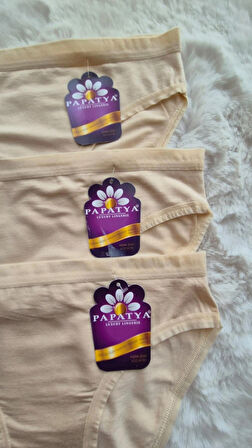 Kadın 3’lü Paket Modal Slip Külot – Yumuşak, Nefes Alabilen Ve Rahat Tasarım ( Papatya )