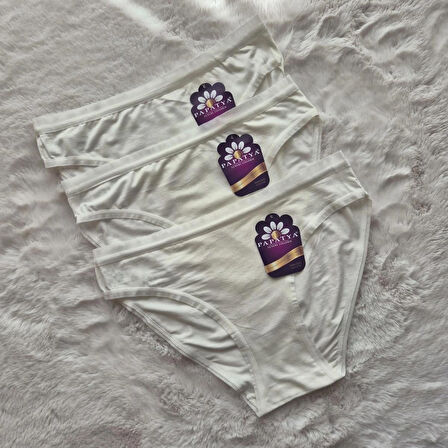 Kadın 3’lü Paket Modal Slip Külot – Yumuşak, Nefes Alabilen Ve Rahat Tasarım ( Papatya )