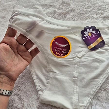 Kadın 3’lü Paket Modal Slip Külot – Yumuşak, Nefes Alabilen Ve Rahat Tasarım ( Papatya )