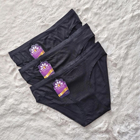 Kadın 3’lü Paket Modal Slip Külot – Yumuşak, Nefes Alabilen Ve Rahat Tasarım ( Papatya )