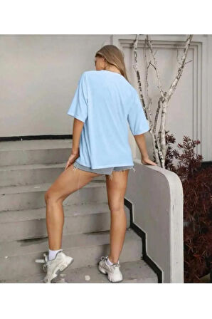 MALKOÇBEY PAPATYA BASKILI OVERSİZE UNİSEX BASİC T-ŞHİRT