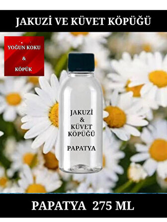 PAPATYA Kokulu Jakuzi Köpüğü & Küvet Köpüğü & Banyo 275 ml Yoğun Koku Ve Köpük.