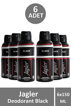 Jagler Deodorant Black 150 ml 6 Adet