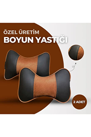 Özel Dikim Boyun Yastığı - Tay Tüyü Ve 1.kalite Deri
