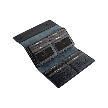 Garbalia Paris Hakiki Deri Saraç Dikişli Telefon Bölmeli Kadın Portföy Cüzdanı