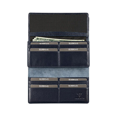 Garbalia Paris Hakiki Deri Saraç Dikişli Telefon Bölmeli Kadın Portföy Cüzdanı