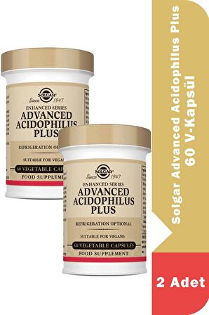 Solgar Advanced Acidophilus Plus 60 V-Kapsül 2 Adet