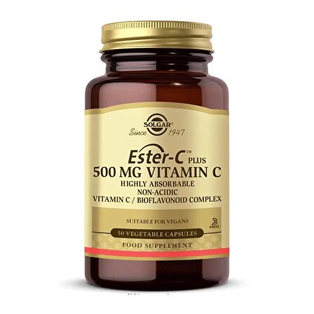 Solgar Beta 1.3 Glucans 60 tb + Solgar Ester-C Plus 500 mg 50 Kapsül