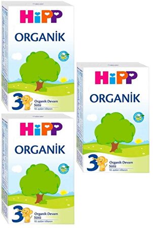 Hipp 3 Organik Devam Sütü 300 gr 3 Adet