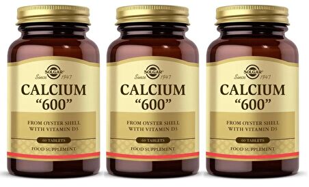 Solgar Calcium Oyster Shell 600 mg 60 Tablet 3 Adet