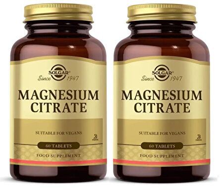 Solgar Magnesium Citrate 200 mg 60 Tablet 2 Adet