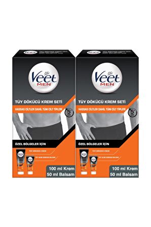 Veet Men Tüy Dökücü Krem Seti 100 ml + 50 ml 2 Adet 