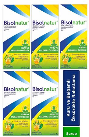 Bisolnatur Bitkisel Şurubu 128 gr 5 Adet